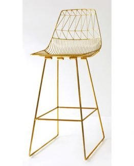 Golden bar chair