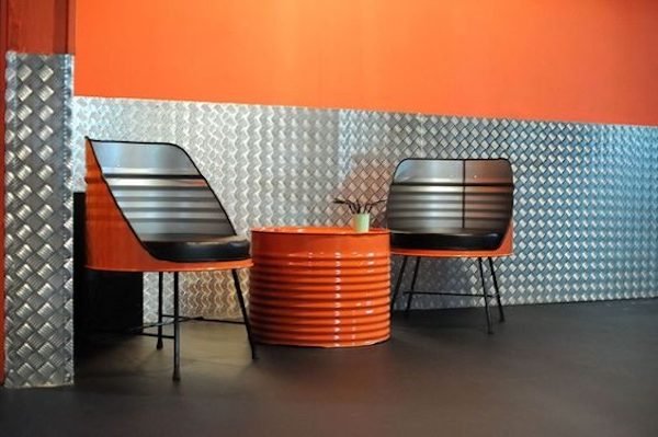 Iron Drum Chair