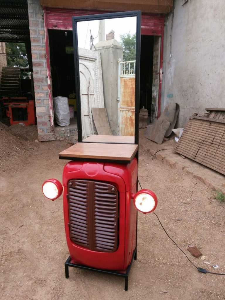 Tractor mirror frame