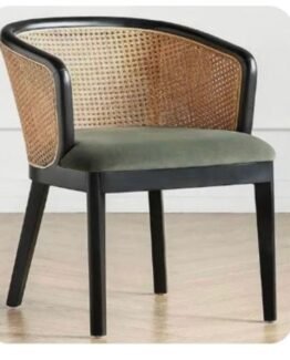 SHISHAM WOOD CANE BACK CHAIR
