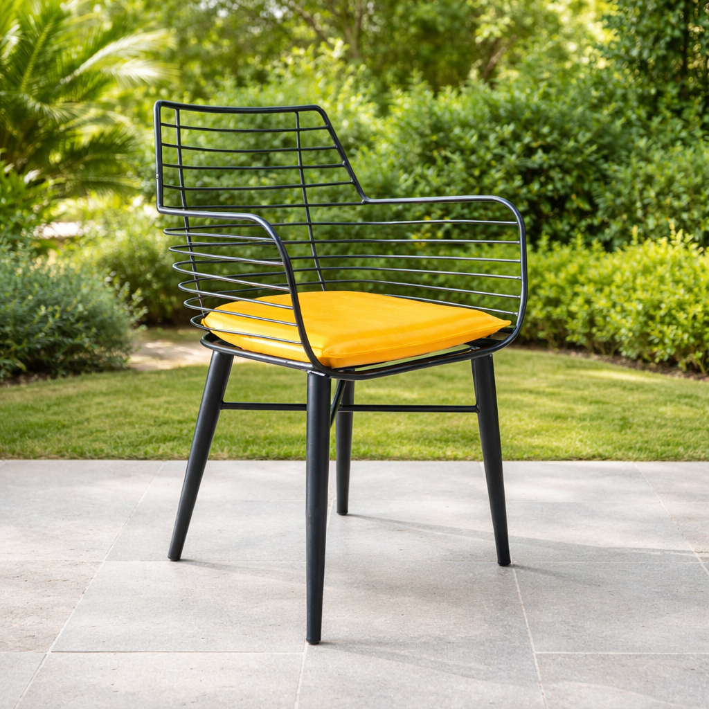 metal outdoor cafe chair