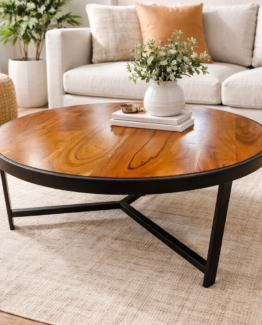Round coffee table