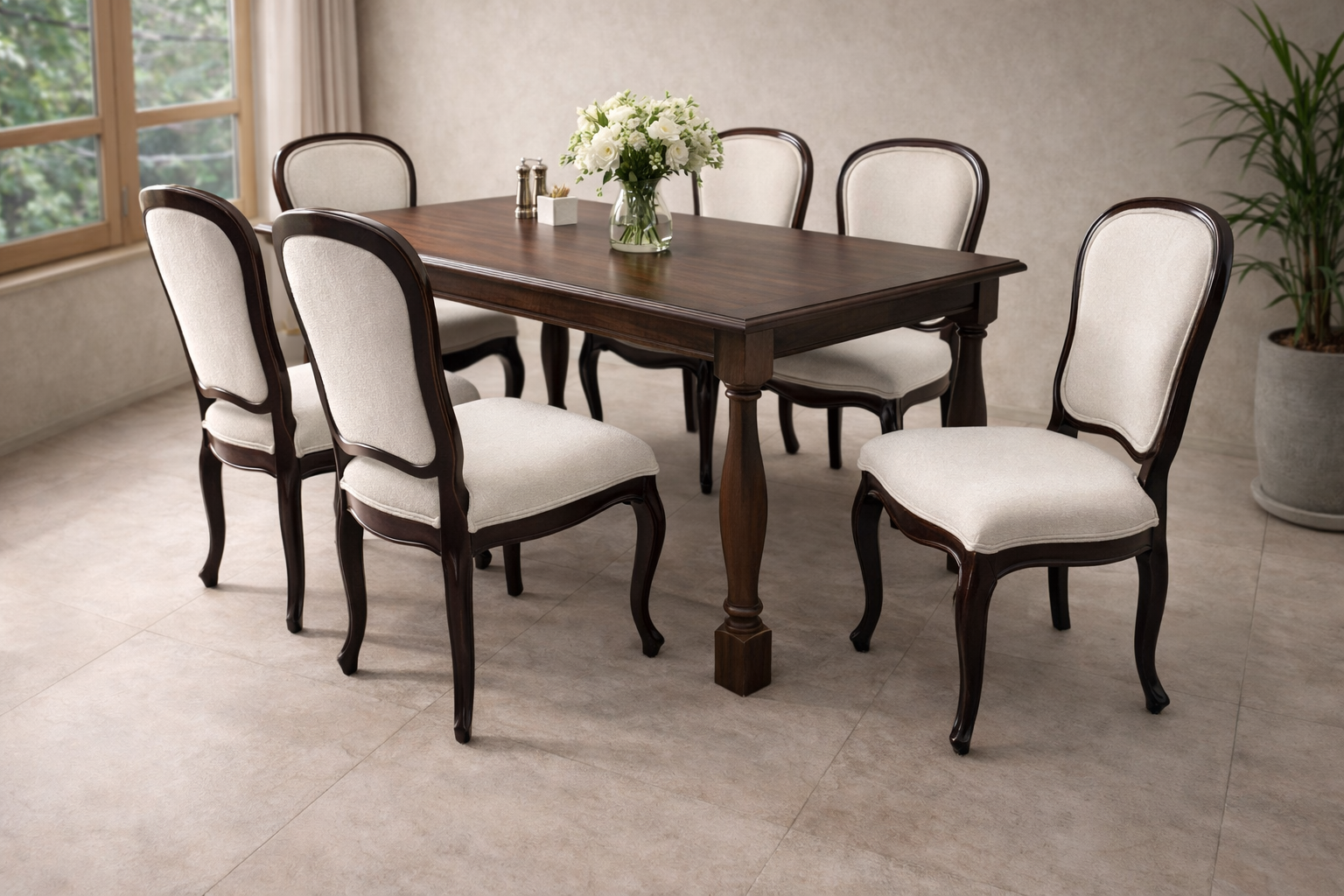 Wooden antique dining chair