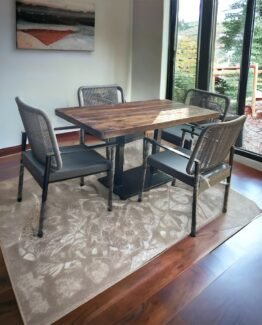 chair and table