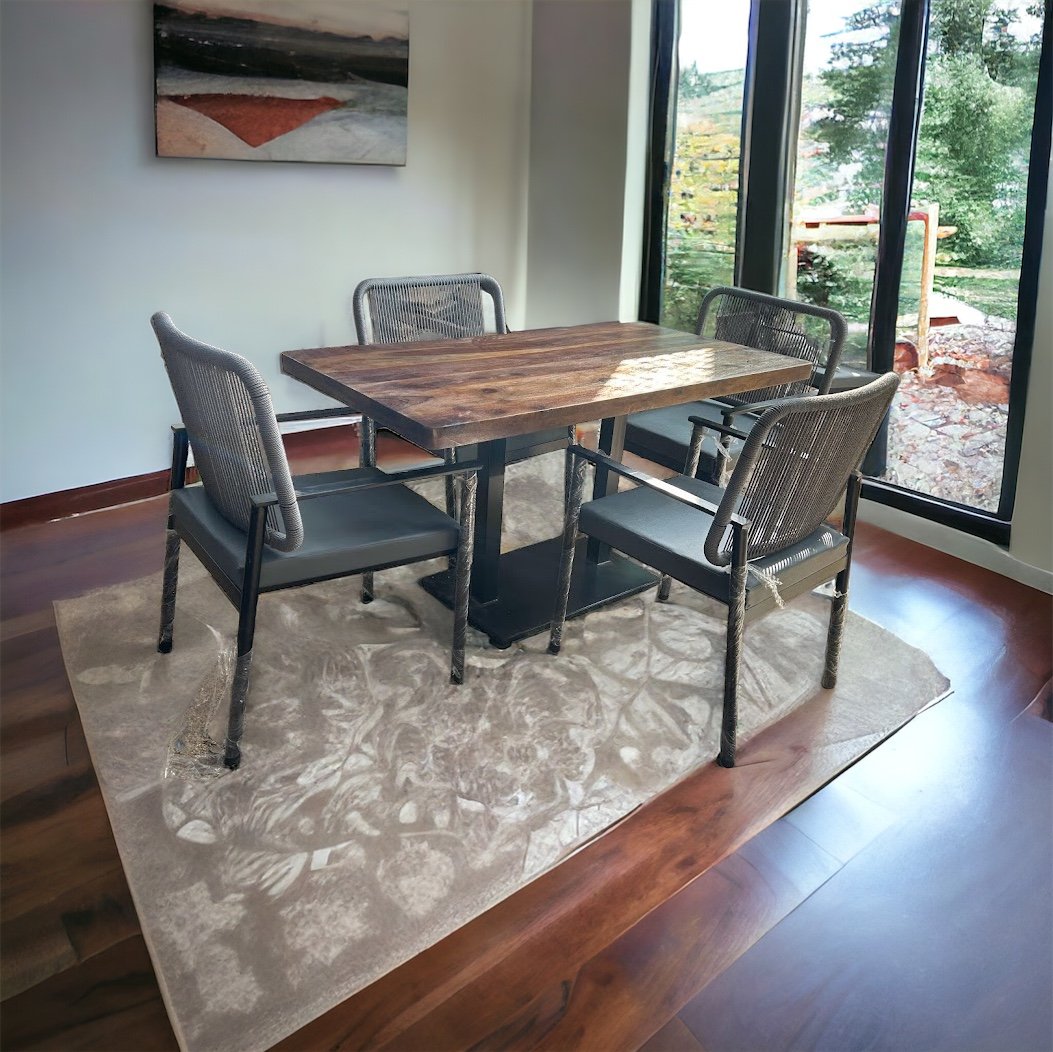 chair and table
