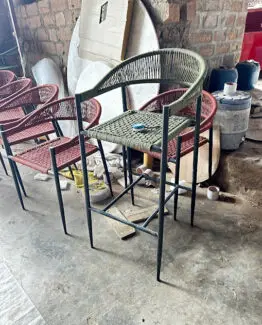 Outdoor rope bar chair
