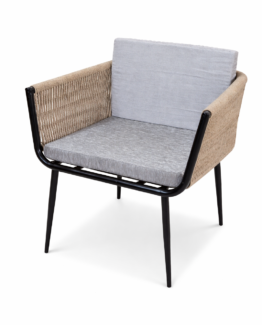 Modern accent chair with rope details