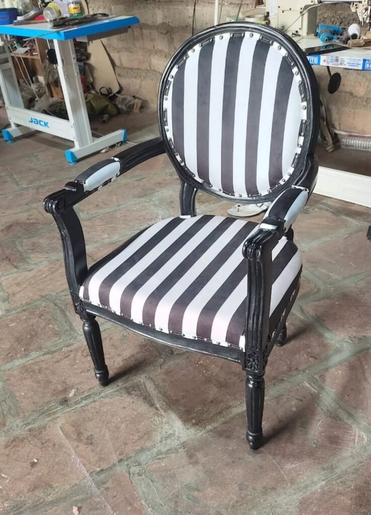 wooden arm chair