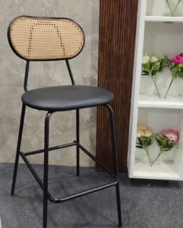 Metal cane bar chair
