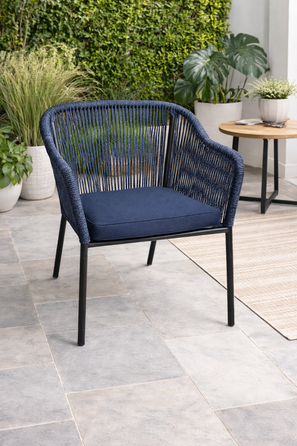 Aluminium chair ROPE CHAIR